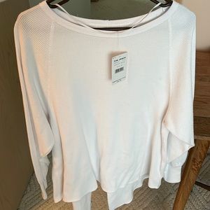 Free People Henley oversized top